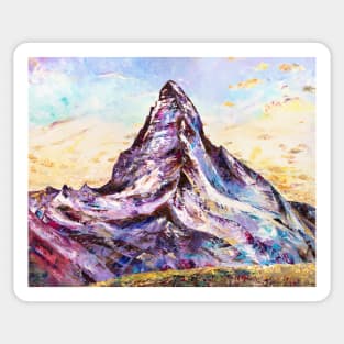 Mount Matterhorn In Spring Sticker